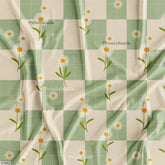 Checks Digital Printed Fabric Manufacturer